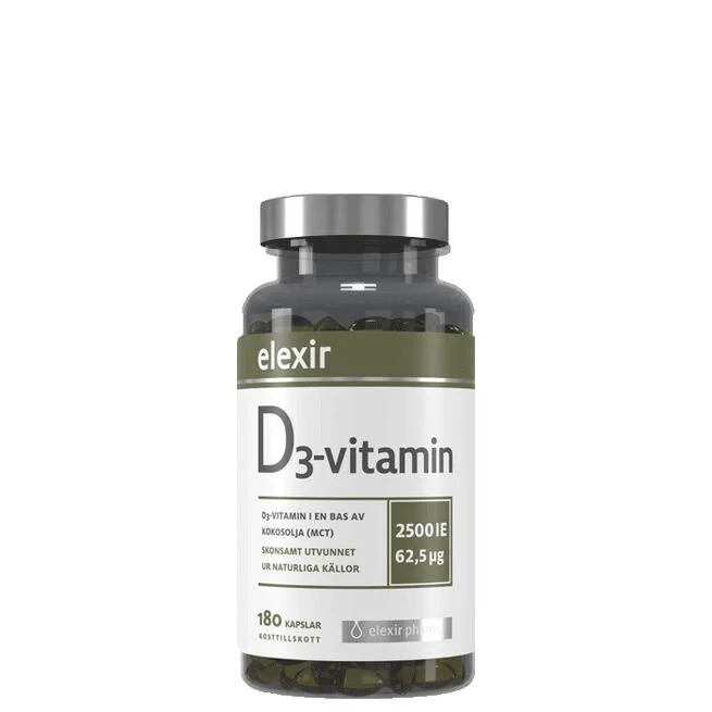 D3-vitamin 2500 IE 180 kapslar