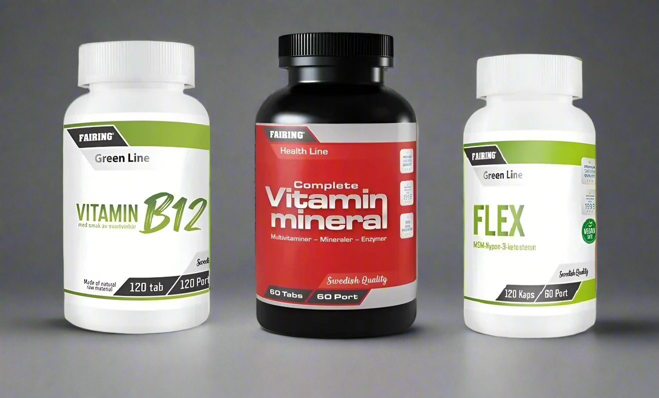 Vitamin B12, Complete vitamin & mineral & Fairing Flex