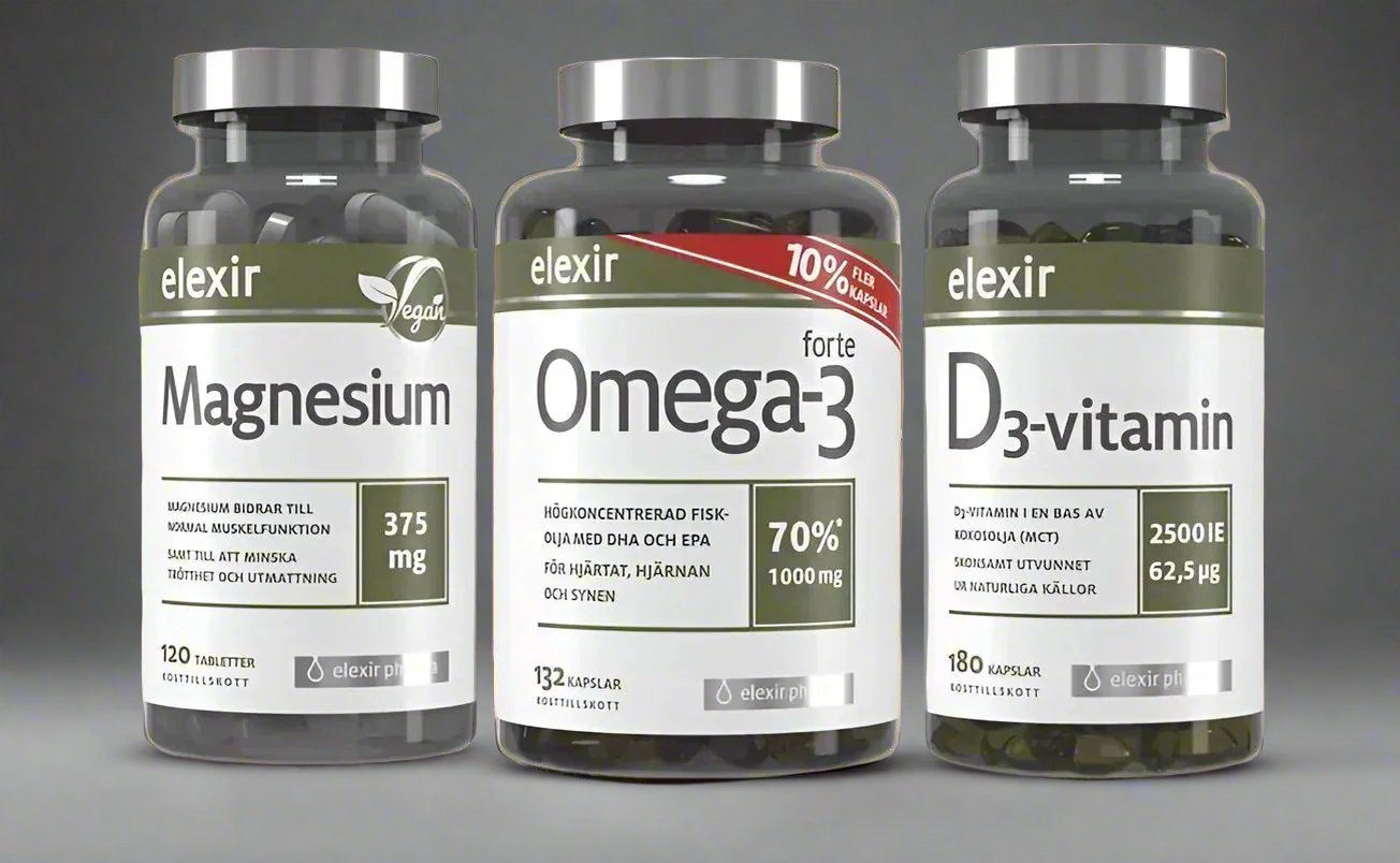 Omega-3, Magnesium & D3